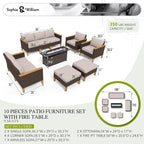 Sophia & William Patio Furniture Set - Image 7