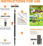 LETMY Solar Pathway Lights Outdoor, 6 Pack 2X Brighter Solar Lights Outdoor - Image 7