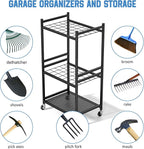 Garden Organizer With Wheels, Yard Tower Rack - Image 5