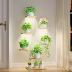 Plant Stand Indoor with Grow Lights, 7 Tiered Indoor Plant Shelf, Metal Plant - Image 9