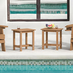 LUE BONA Outdoor Side Table Set of 2, HDPS Small Outdoor Adirondack Side Tables - Image 2