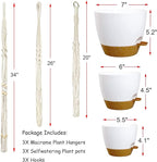 Hanging Planters with Macrame Plant Hangers - Image 5