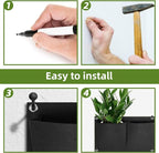 Hanging Planting Grow Bags, 18 Pockets Hanging Vertical Wall Planter Wall - Image 9