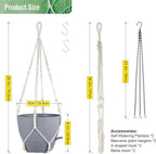 Self Watering Hanging Planters 10 inch, 2 Pack Hanging Flower Pots - Image 3