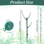 Grevosea 10 Pack Plant Support Stakes, Stackable Monstera Plant Supports - Image 2