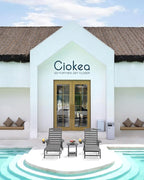 Ciokea Outdoor Lounge Chair Set of 4, All Weather Patio Chaise Lounge Chair - Image 2