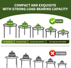 5-piece set of metal plant potted flower racks, heavy-duty flower pot plant - Image 4