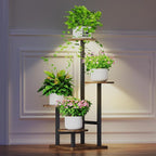 Plant Stand Indoor with Grow Light, 4-Tiered Tall Plant Stand Indoor, Metal - Image 7