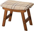 Foot Stool, Bamboo Small Sofa Foot Rest Under Desk, Extra Seating - Image 7