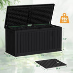 Devoko 260 Gallon Double-Wall Deck Box - Image 8