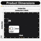 Artpuch 90% Sun Shade Cloth, 8 x 12 FT Pergola Shade Cover Canopy - Image 4