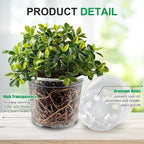 100 Pack 4 Inch Clear Plant pots - Image 3
