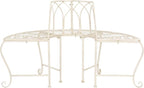 SAFAVIEH Outdoor Furniture Collection – Abia Antique White Distressed Wrought - Image 5