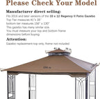 SCOCANOPY Replacement Gazebo Canopy - Image 2