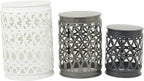Deco 79 Metal Side End Accent Table Indoor Outdoor Nesting End Table by Deco79