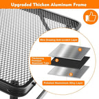 4 ft Folding Table with Metal Mesh Desktop, Grill Table Camping Table with - Image 5