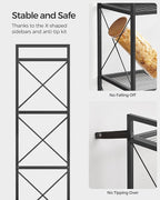 SONGMICS 4-Tier Metal Storage Rack, Shelving Unit - Image 4