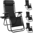 NEWBULIG Zero Gravity Chair Set of 4, Lounge Chair Folding Portable Adjustable by NEWBULIG