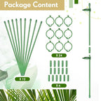 meekoo 12 Pcs Adjustable Garden Plant Support Stakes Single Stem Plant Cage - Image 4