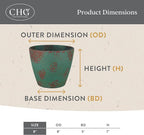 Classic Home and Garden Premiere Collection Planter, Vogue 8" - Image 5