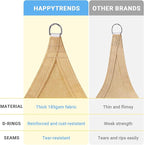 HappyTrends Sun Shade Sail, Tear and Rust Resistant Patio sail Shade - Image 5