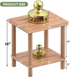 Outdoor Side Table, 2-Tier Small Outdoor Table - Image 2