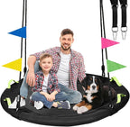 48 inch Tree Swing, Larger Saucer Flying Swing by HeyZoo
