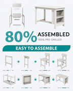 SERWALL 10-Piece HDPE Counter Height Dining Table Sets - Image 9