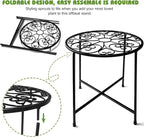 Plant Stand Indoor Outdoor, Round Metal Corner Plant Stand - Image 3