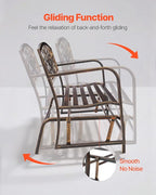 VEVOR Outdoor Bench, 50 inch, Carbon Steel Metal Frame - Image 5