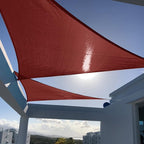 SUNNY GUARD Custom Size 13'x20'x20' Triangle Terra Red UV Block Sunshade by SUNNYGUARD