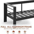 Solaste Aluminum Patio Loveseat, Metal Patio Sofa - Image 2
