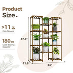 Bamworld Plant Stand Indoor Outdoor Tall Plants Shelf - Image 6
