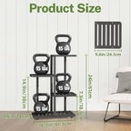 iDavosic.ly Plant Stand Indoor Outdoor, 3-Tier Tall Metal Flower Shelf - Image 3