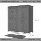 Storage Box Outdoor Caninet, Resin Indoor Storage Box Waterproof Outdoor - Image 4