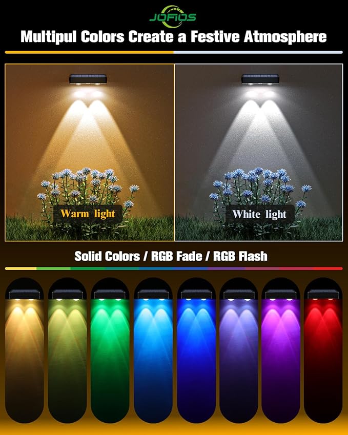 Solar Fence Lights 16 Pack, 50 Lumens Outdoor Solar Lights - Image 4