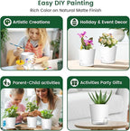 6 inch Self Watering Pots for Indoor Outdoor Plants, 6 Pack Flower Plant Pots - Image 6