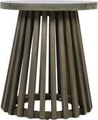 Christopher Knight Home Taki Acacia Wood Patio Coffee Table, Round Table - Image 7