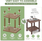 Outdoor Side Table, 2-Tier Small Outdoor Table - Image 3