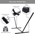 Double Hammock with Stand, Quick Dry Hammock with 12FT Stand - Image 8