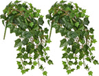 Hollyone 2pcs Artificial Hanging Plants 24" Fake Ivy Vine Faux Ivy Leaves by Hollyone