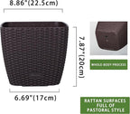 Dexceder 9x8 Self Watering Planter Indoor Outdoor, Inner Mat Design, Thickened - Image 3