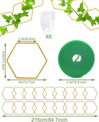18 Pcs Chain Trellis for Climbing Plants, Potted Houseplant Accessories for Hoya - Image 2