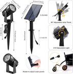 Solar Spot Lights Outdoor, 2 Pack Solar Landscape Spotlights IP65 Waterproof - Image 4