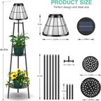 2 Pack 45.5'' Outdoor Floor Lamps - Image 3