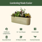 32" Extra Tall Raised Garden Bed Kits, 2.5 x 9.5 x 2.7ft Deep Root 10 in 1 - Image 2