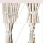Hion Magnetic Curtain Tiebacks White 2pcs, Curtain Tiebacks Buckles Holdbacks - Image 5