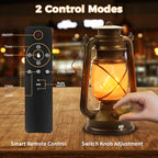 2 Pack Bronze Vintage 4 Modes Light LED Lanterns，Rechargeable Dancing Flame - Image 4
