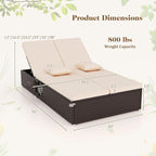 Tangkula Outdoor Rattan Daybed - Image 5