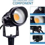 SUNVIE 120V Spot Lights Outdoor LED Landscape Lighting 12W AC Spotlights - Image 6